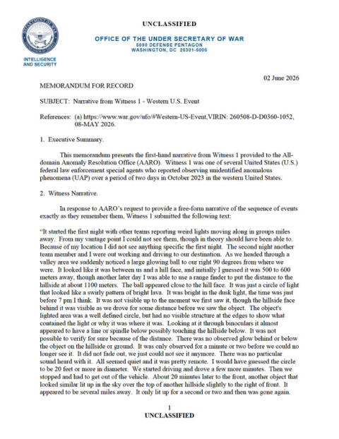 First page of the official copy