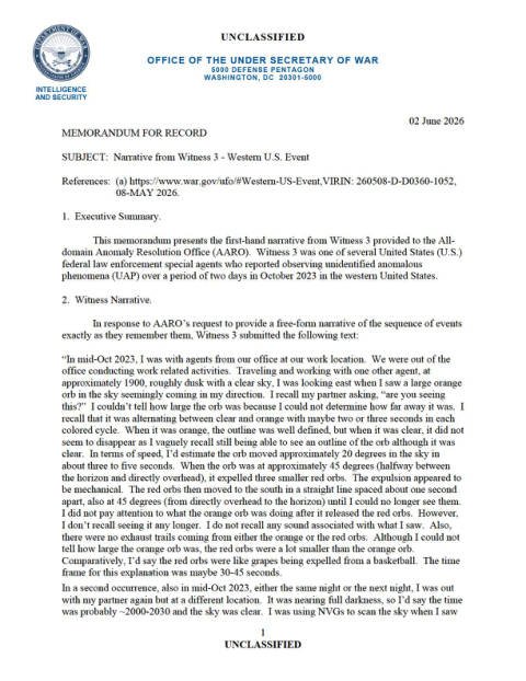 First page of the official copy