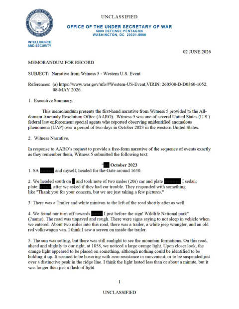 First page of the official copy