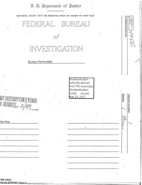First page of the official copy