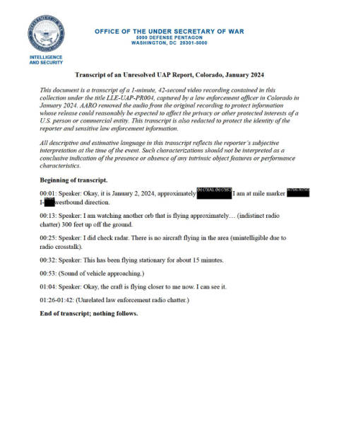 First page of the official copy