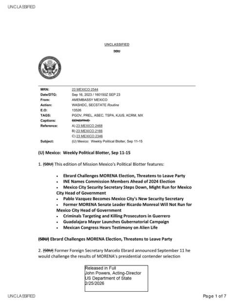 First page of the official copy