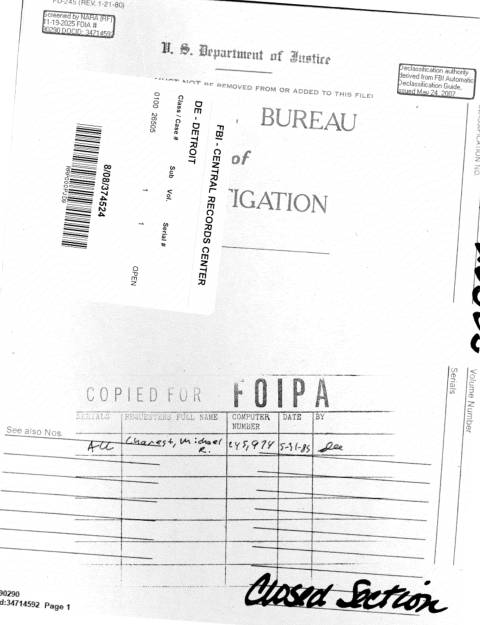 First page of the official copy