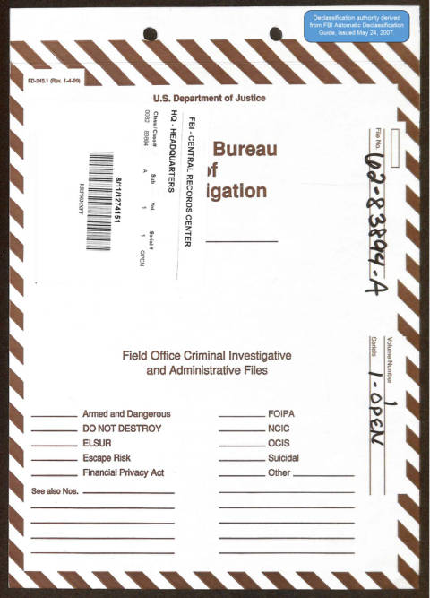 First page of the official copy